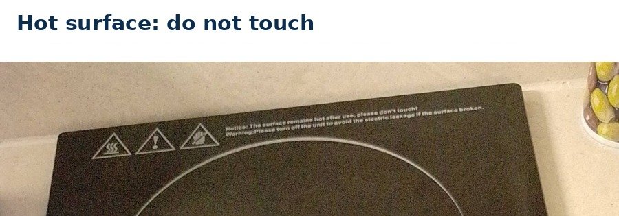 Hot surface warning